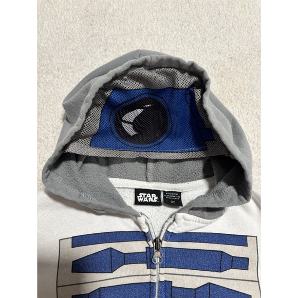 STAR WARS R2D2 Hoodie 3T - Picture 3 of 9